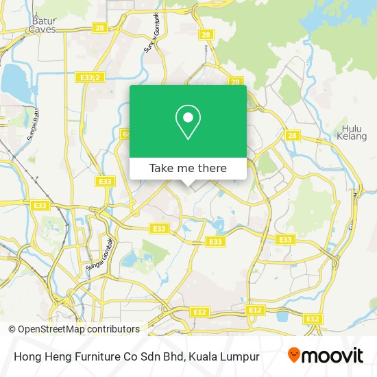 Peta Hong Heng Furniture Co Sdn Bhd