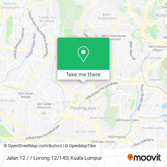 Jalan 12 / / Lorong 12/14D map