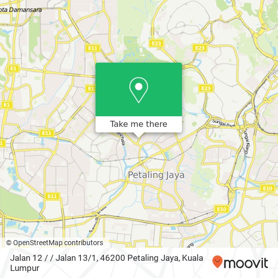 Jalan 12 / / Jalan 13 / 1, 46200 Petaling Jaya map
