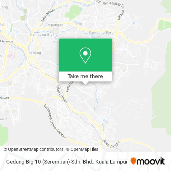 Peta Gedung Big 10 (Seremban) Sdn. Bhd.