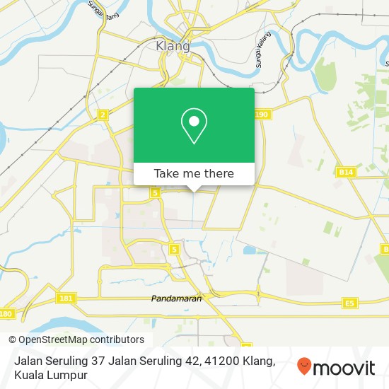 Peta Jalan Seruling 37 Jalan Seruling 42, 41200 Klang