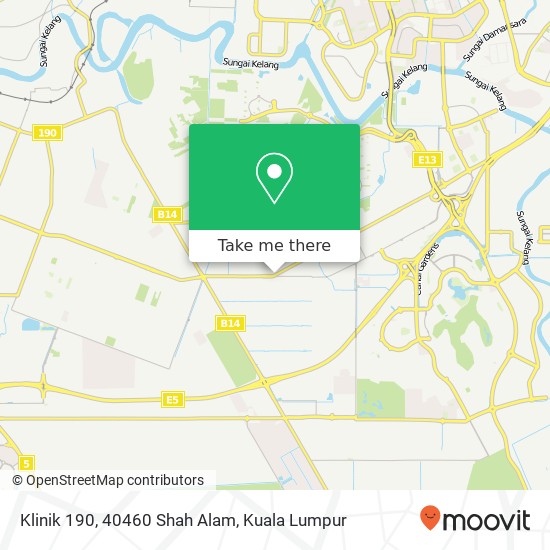 Klinik 190, 40460 Shah Alam map