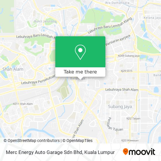 Peta Merc Energy Auto Garage Sdn Bhd