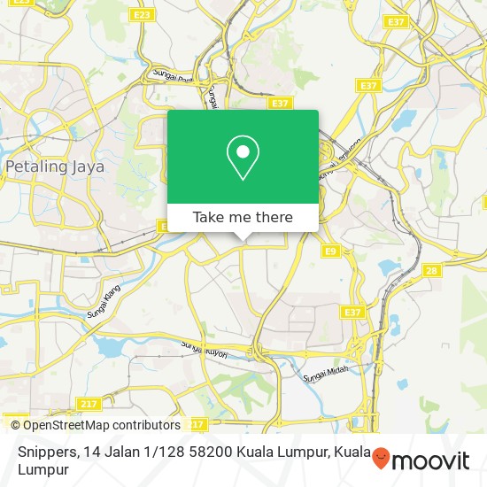 Snippers, 14 Jalan 1 / 128 58200 Kuala Lumpur map