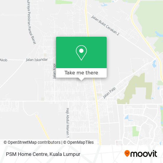 PSM Home Centre map