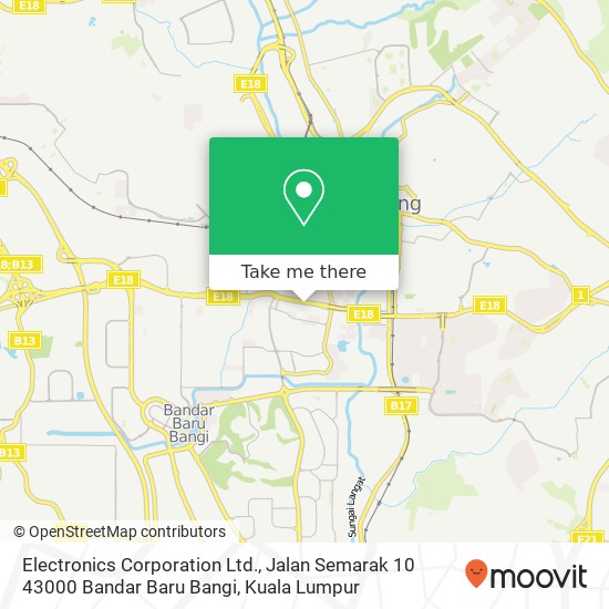 Electronics Corporation Ltd., Jalan Semarak 10 43000 Bandar Baru Bangi map
