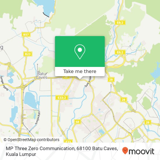 MP Three Zero Communication, 68100 Batu Caves map