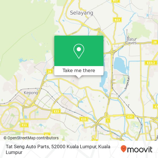 Tat Seng Auto Parts, 52000 Kuala Lumpur map