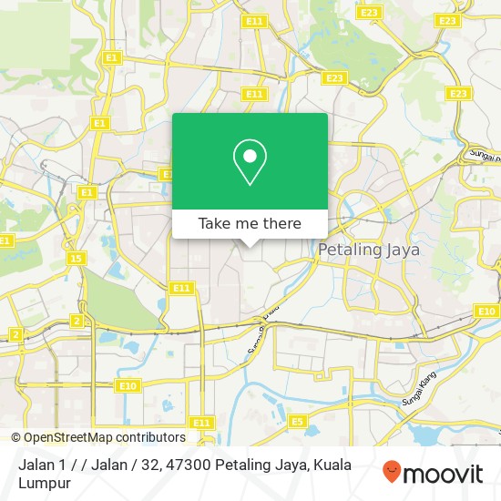 Peta Jalan 1 / / Jalan / 32, 47300 Petaling Jaya