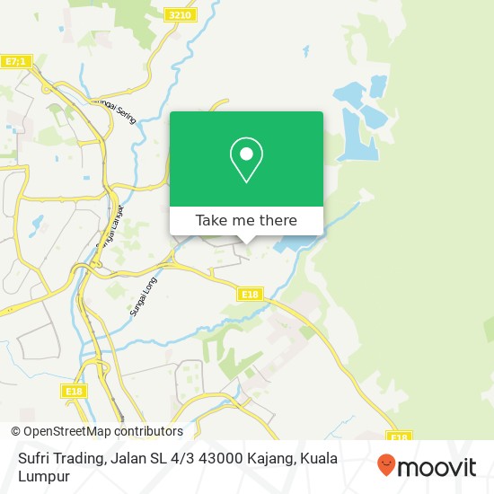 Peta Sufri Trading, Jalan SL 4 / 3 43000 Kajang