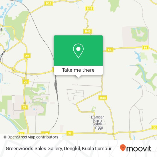 Greenwoods Sales Gallery, Dengkil map