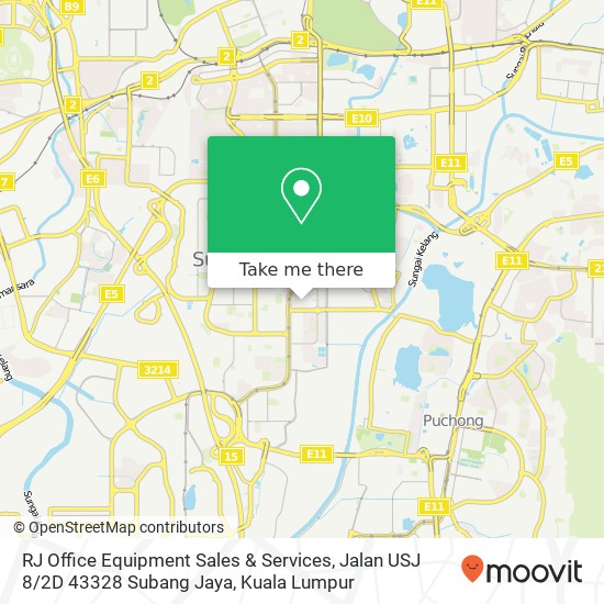 RJ Office Equipment Sales & Services, Jalan USJ 8 / 2D 43328 Subang Jaya map