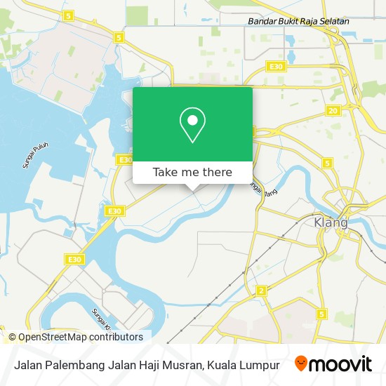 Peta Jalan Palembang Jalan Haji Musran