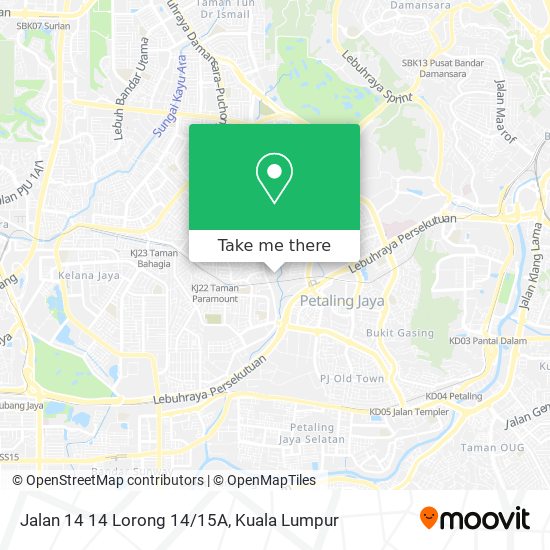 Jalan 14 14 Lorong 14/15A map