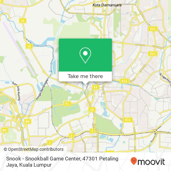 Snook - Snookball Game Center, 47301 Petaling Jaya map
