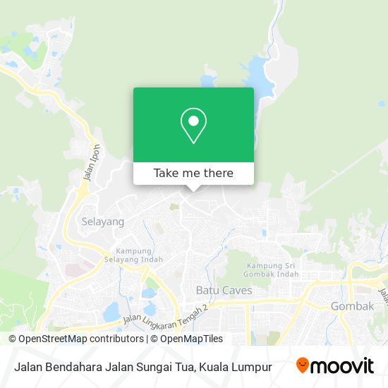 Jalan Bendahara Jalan Sungai Tua map