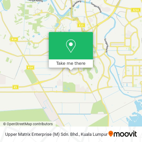 Upper Matrix Enterprise (M) Sdn. Bhd. map