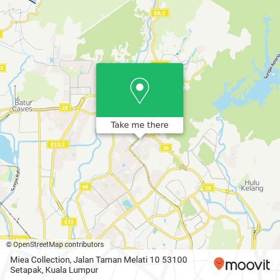 Miea Collection, Jalan Taman Melati 10 53100 Setapak map