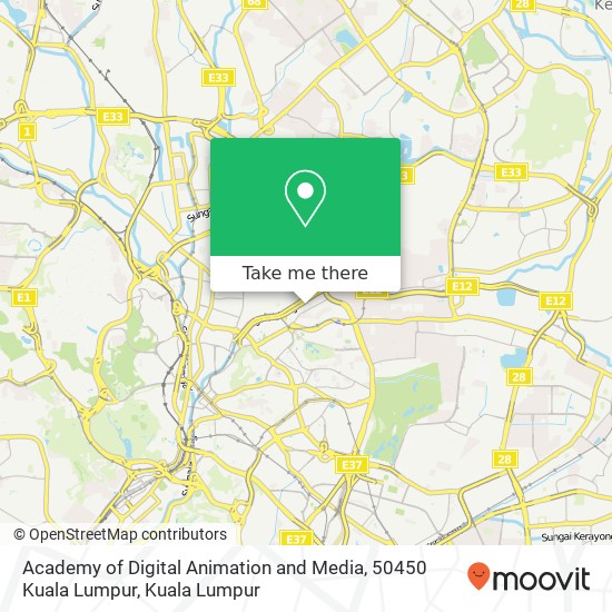 Academy of Digital Animation and Media, 50450 Kuala Lumpur map