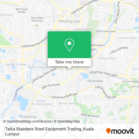 Taika Stainless Steel Equipment Trading map