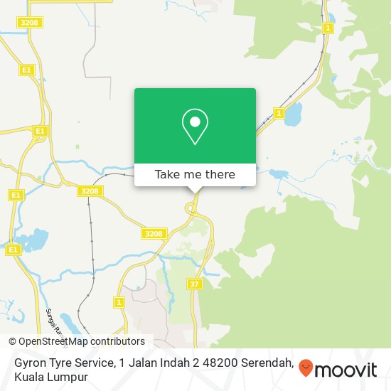 Gyron Tyre Service, 1 Jalan Indah 2 48200 Serendah map