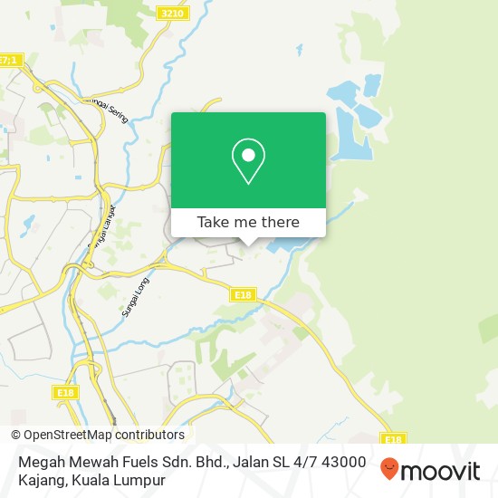 Megah Mewah Fuels Sdn. Bhd., Jalan SL 4 / 7 43000 Kajang map