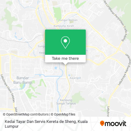 Peta Kedai Tayar Dan Servis Kereta de Sheng