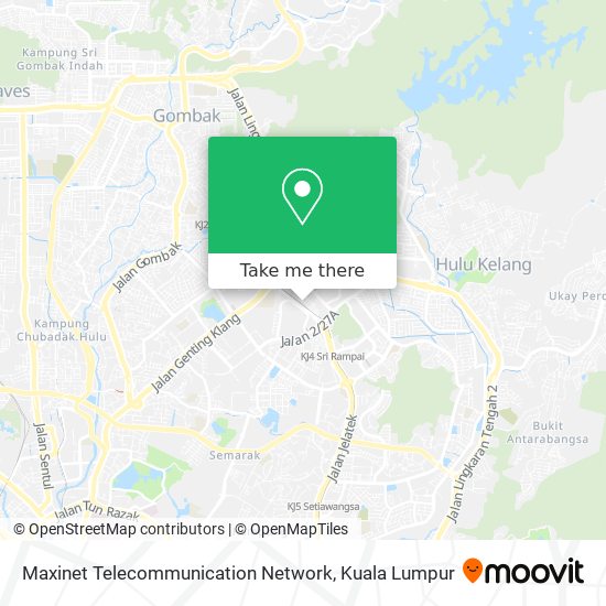Maxinet Telecommunication Network map
