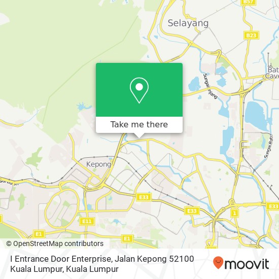 I Entrance Door Enterprise, Jalan Kepong 52100 Kuala Lumpur map