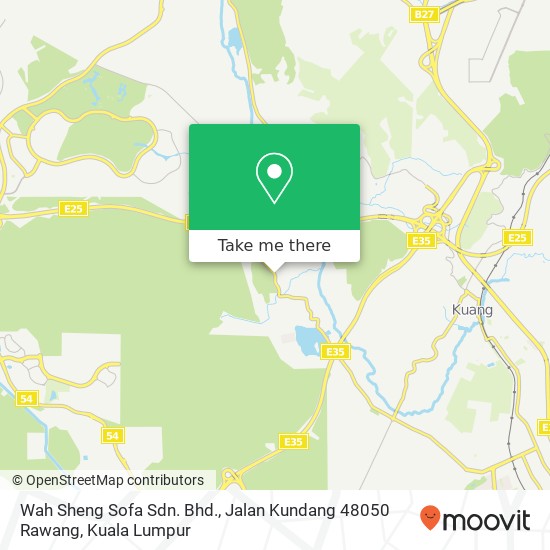 Peta Wah Sheng Sofa Sdn. Bhd., Jalan Kundang 48050 Rawang