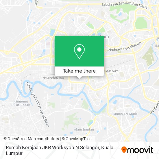 Peta Rumah Kerajaan JKR Worksyop N.Selangor