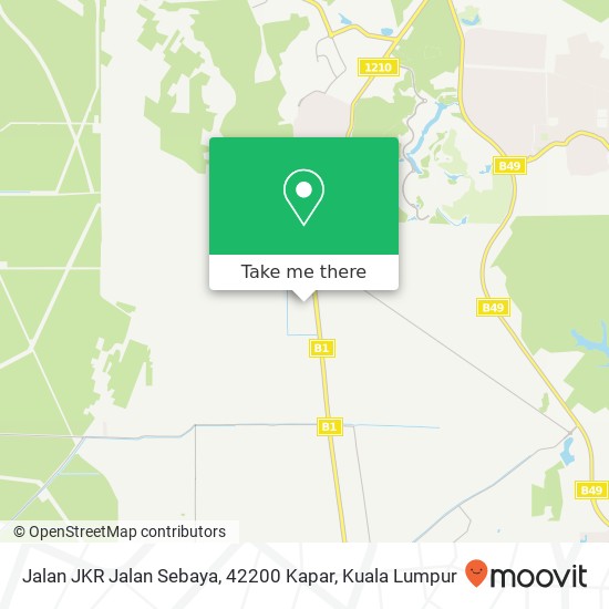 Peta Jalan JKR Jalan Sebaya, 42200 Kapar