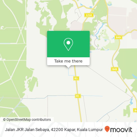 Peta Jalan JKR Jalan Sebaya, 42200 Kapar