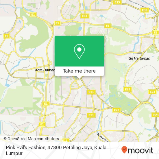 Pink Evil's Fashion, 47800 Petaling Jaya map