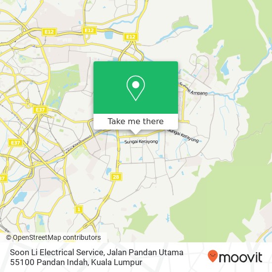 Soon Li Electrical Service, Jalan Pandan Utama 55100 Pandan Indah map