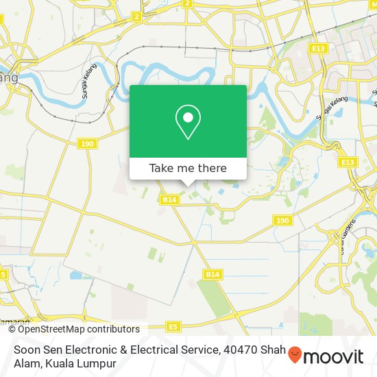 Soon Sen Electronic & Electrical Service, 40470 Shah Alam map