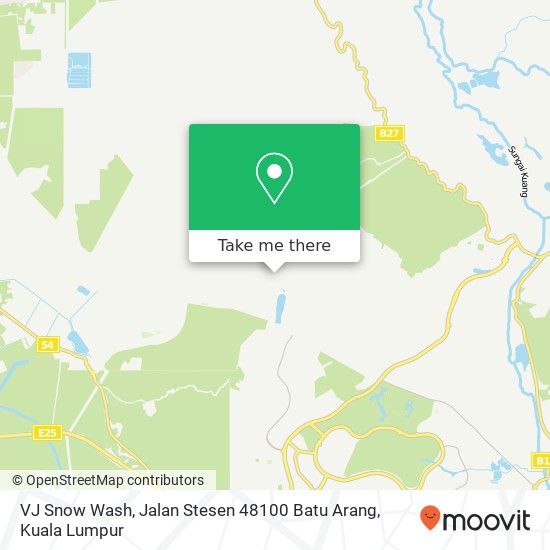 Peta VJ Snow Wash, Jalan Stesen 48100 Batu Arang