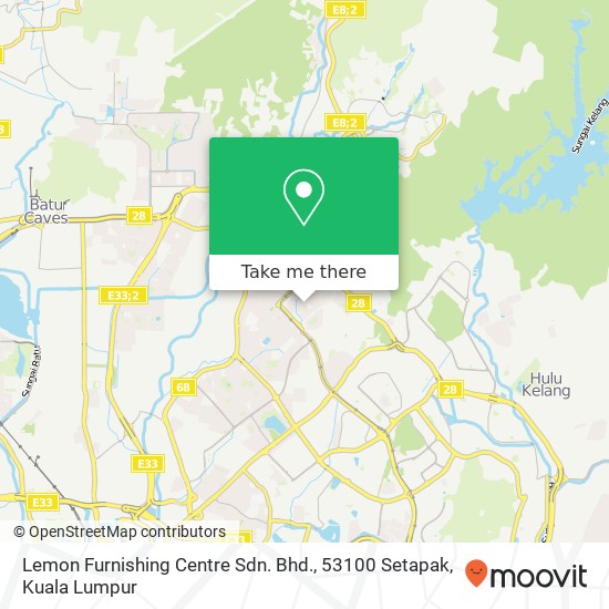 Peta Lemon Furnishing Centre Sdn. Bhd., 53100 Setapak