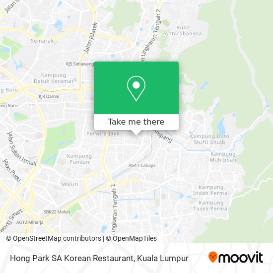 Hong Park SA Korean Restaurant map