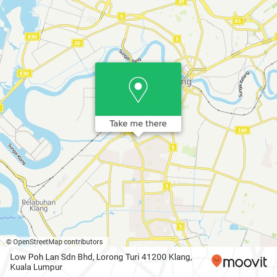Low Poh Lan Sdn Bhd, Lorong Turi 41200 Klang map