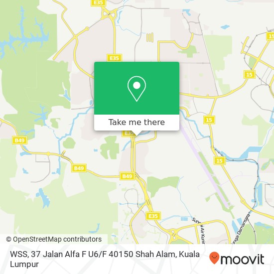 WSS, 37 Jalan Alfa F U6 / F 40150 Shah Alam map