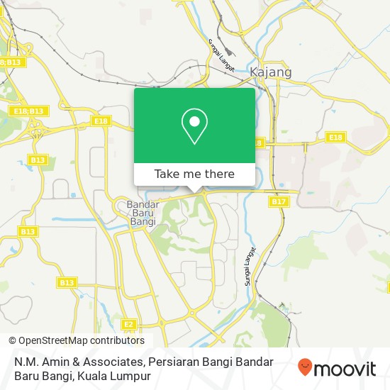 N.M. Amin & Associates, Persiaran Bangi Bandar Baru Bangi map