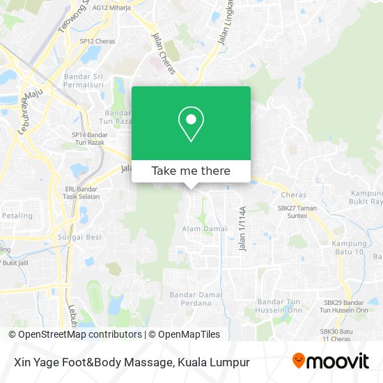Xin Yage Foot&Body Massage map