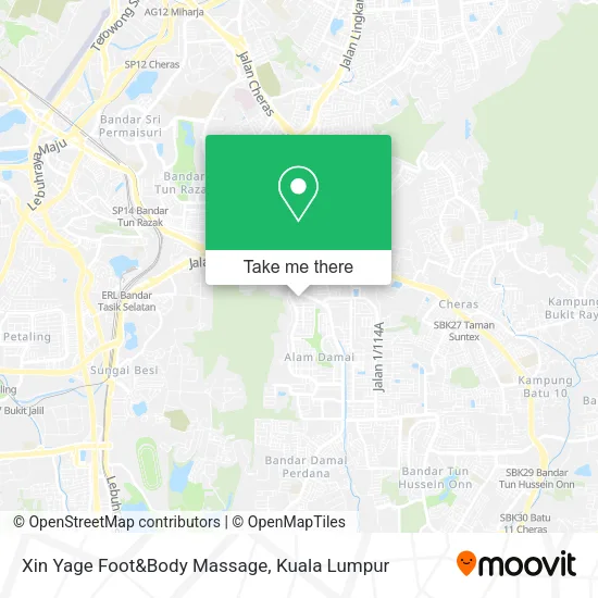 Xin Yage Foot&Body Massage map