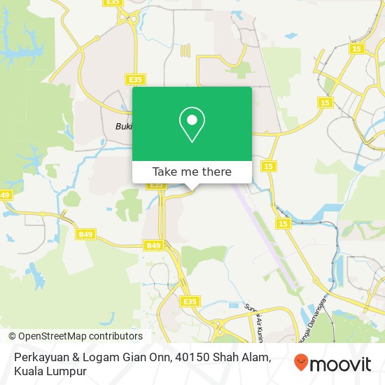 Perkayuan & Logam Gian Onn, 40150 Shah Alam map