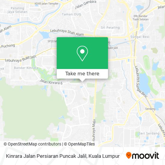 Kinrara Jalan Persiaran Puncak Jalil map