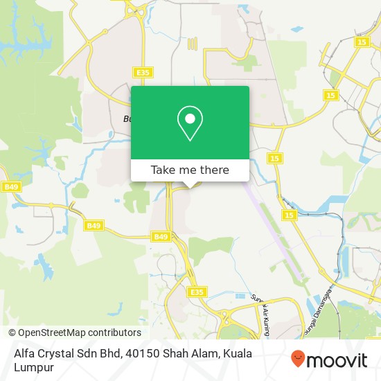 Alfa Crystal Sdn Bhd, 40150 Shah Alam map