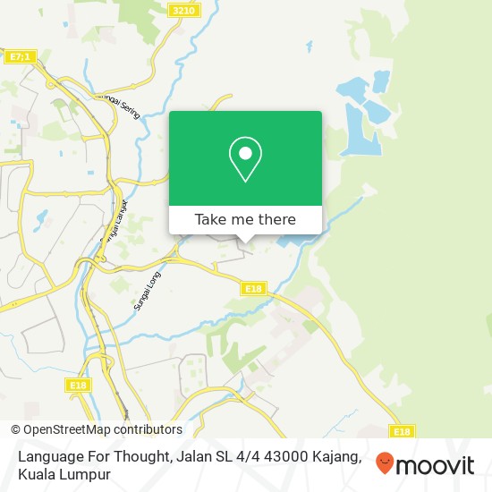 Language For Thought, Jalan SL 4 / 4 43000 Kajang map