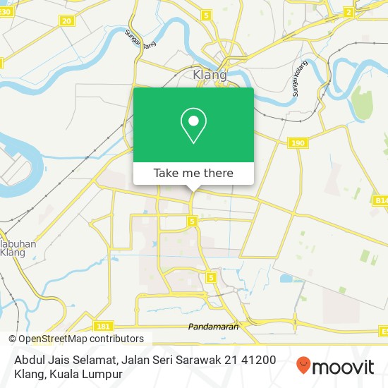 Abdul Jais Selamat, Jalan Seri Sarawak 21 41200 Klang map