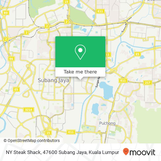 NY Steak Shack, 47600 Subang Jaya map